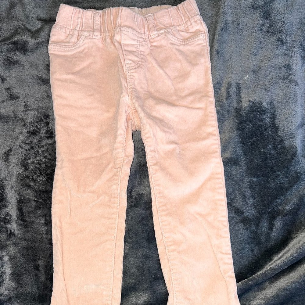 baby gap light pink corduroy pants 2T